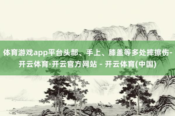 体育游戏app平台头部、手上、膝盖等多处摔擦伤-开云体育·开云官方网站 - 开云体育(中国)